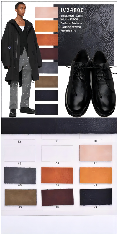 Nowa miękka syntetyczna tłoczona tkana skóra PU ze wzorem liczi