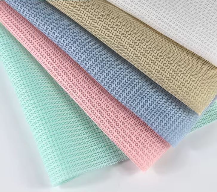 Thin False Tencel Polyester Warp Knitted Spacer 3D Air Mesh Fabric Sandwich Mesh